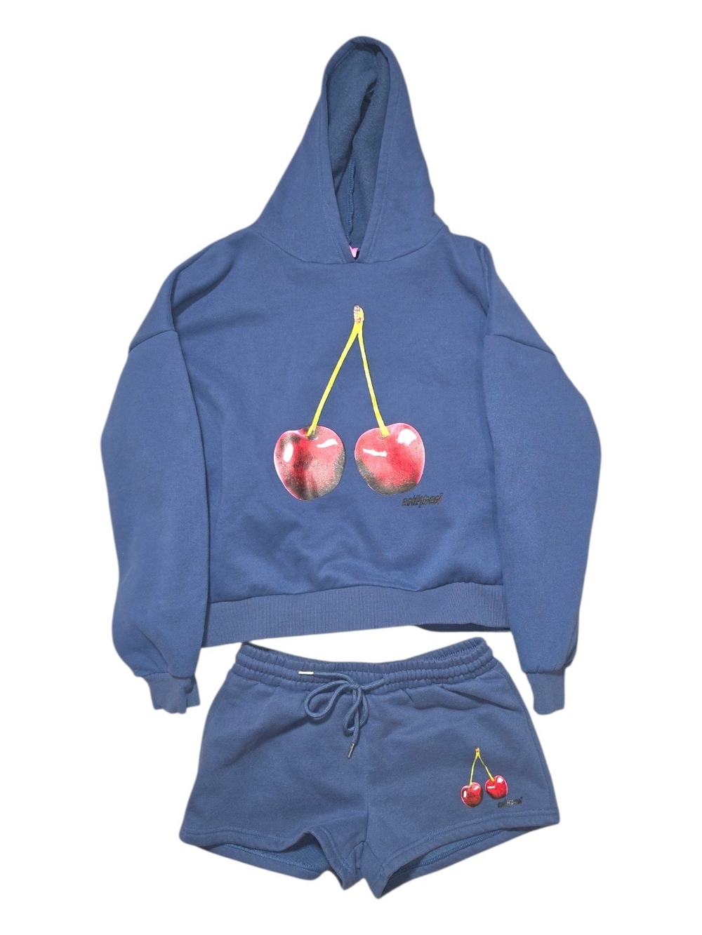 EDIKTED SET Mon Cherie Hoodie And Shorts Size Small - Picture 4 of 4